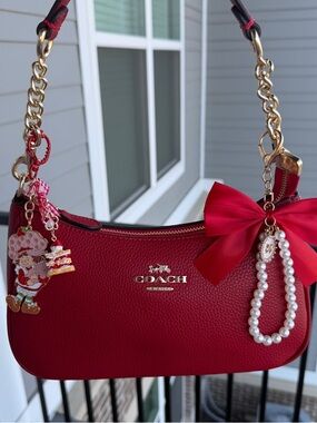 Coach Teri Shoulder Bag in Red